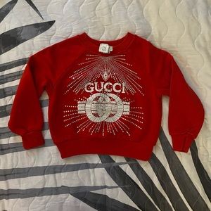 Girls Gucci Rhinestone Crewneck Sweatshirt size 4